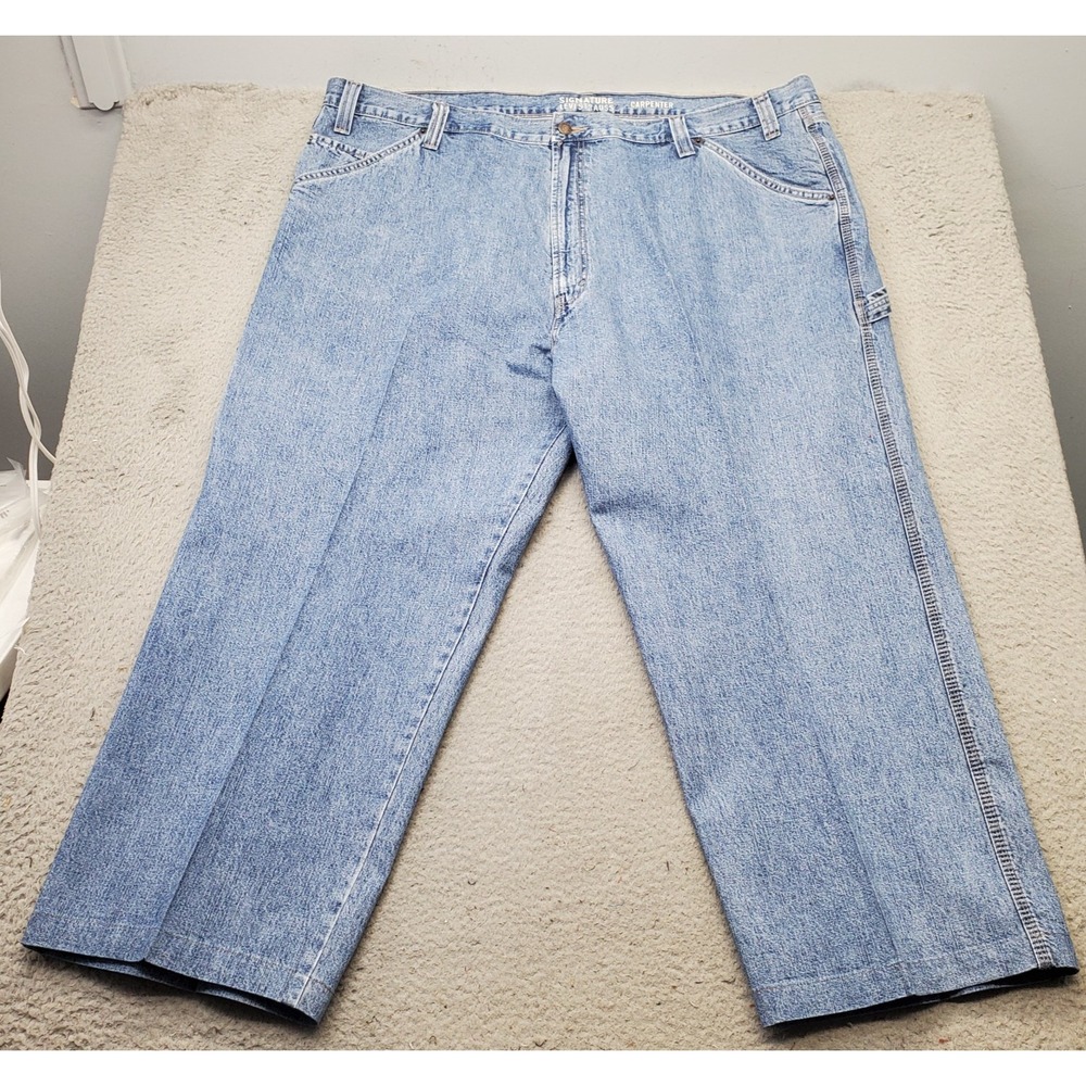 Levi's Carpenter Jeans Mens 48x30 Blue Denim High Rise Double Stitch Straight